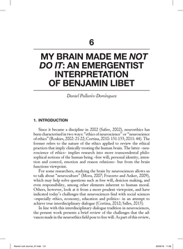 An Emergentist Interpretation of Benjamin Libet