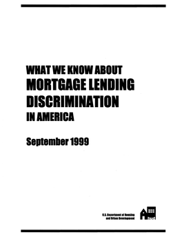 What We Know About Mortgage Lending Discrimination in America