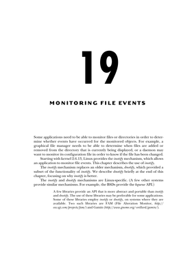 Monitoring File Events