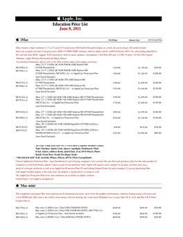 Apple Price List 6-8-11.Xlsx