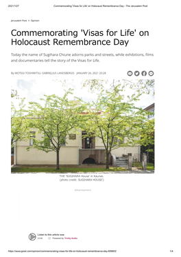 On Holocaust Remembrance Day - the Jerusalem Post