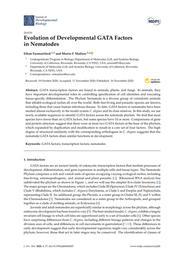 Evolution of Developmental GATA Factors in Nematodes