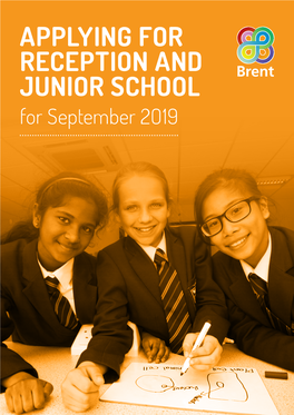 APPLYING for RECEPTION and JUNIOR SCHOOL for September 2019