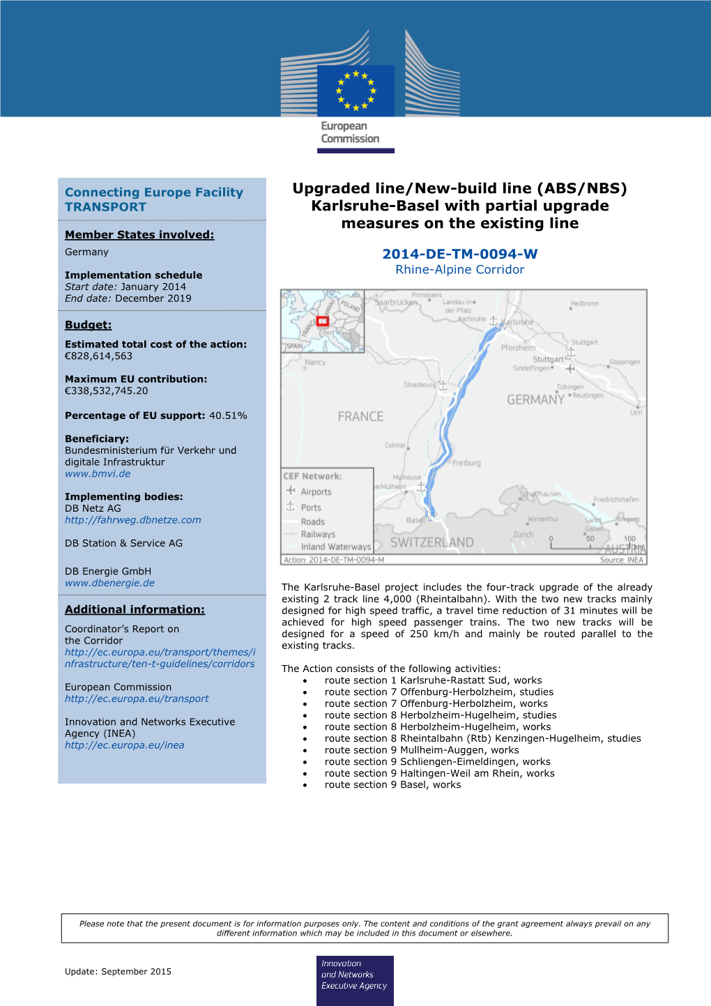 Upgraded Line/New-Build Line (ABS/NBS) Karlsruhe-Basel With