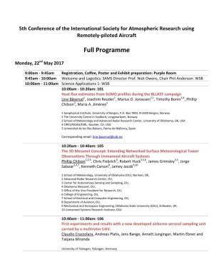 Full Programme