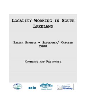 Locality Working in South Lakeland