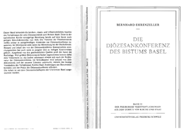 Die Diözesankonferenz Des Bistums Basel