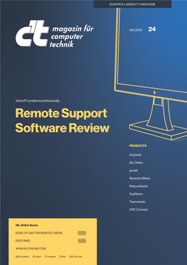 C't Magazin | Remote Control Software Test