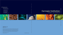 Carnegie Institution for Science X 6 6 0 - 9 6 0 0