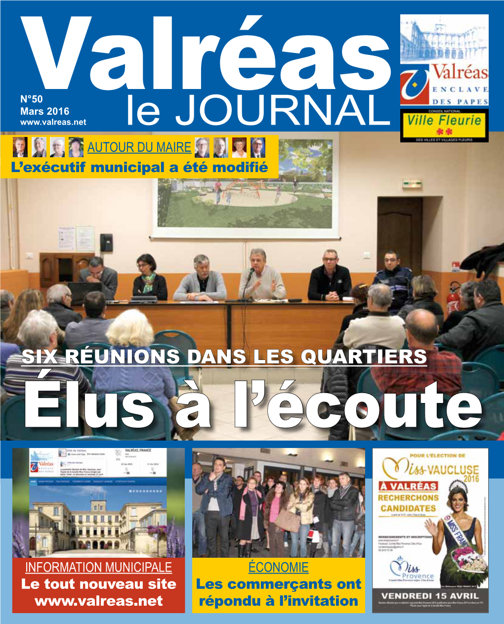 Le JOURNAL Autour Du Maire L’Exécutif Municipal a Été Modifié