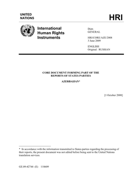 International Human Rights Instruments