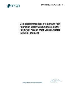 Geological Introduction to Lithium