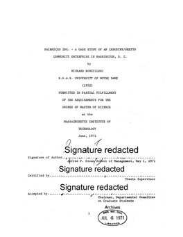 Signature Redacted Signature of Author