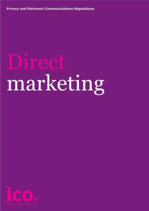 Direct Marketing Guidance