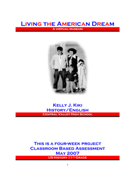 Living the American Dream a Virtual Museum