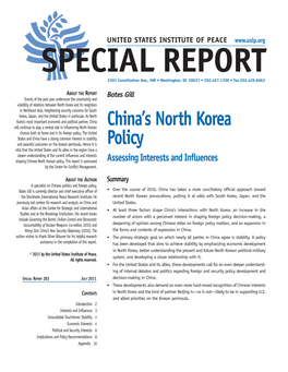 China's North Korea Policy