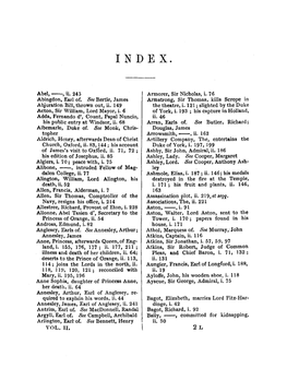 Abel, , Ii. 245 Abingdon, Earl Of. See Bertie, James Abjuration Bill