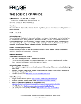 The Science of Fringe