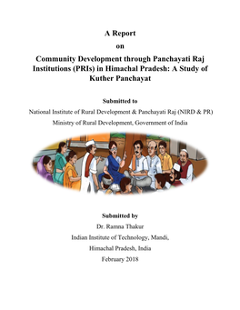 In Himachal Pradesh: a Study of Kuther Panchayat