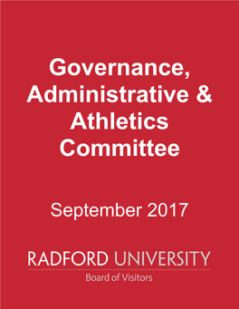 Governance, Administrative & Athletics Committee