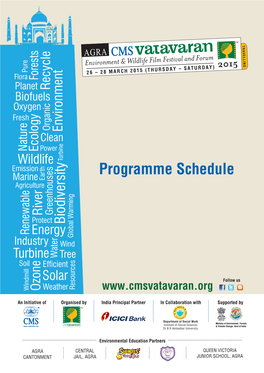 Programme Schedule Marine Earth Agriculture Greenhouses River