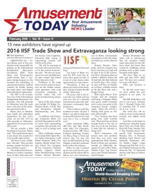 2016 IISF Trade Show and Extravaganza Looking Strong AT: Pam Sherborne Fun Houses