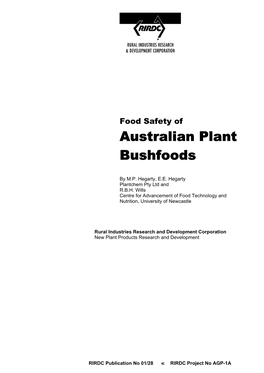 Australian Plant Bushfoods