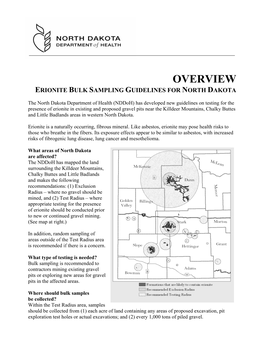 Overview of Erionite Sampling Guidelines