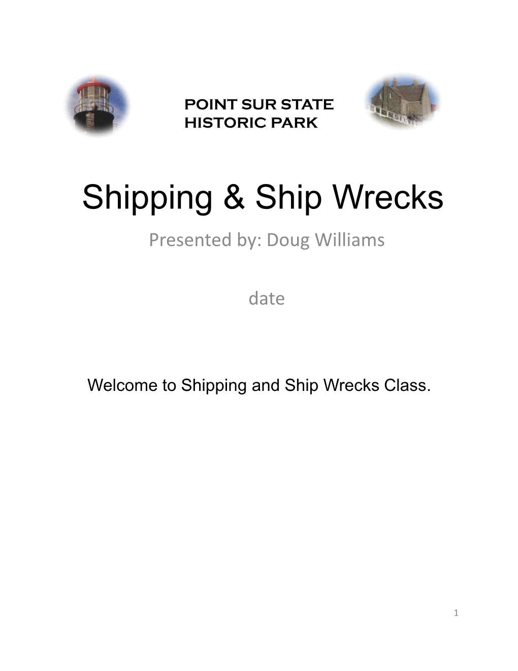 Shipping & Ship Wrecks