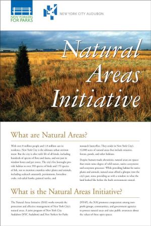 What Is the Natural Areas Initiative?