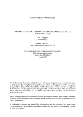 Optimal Endowment Destruction Under Campbell-Cochrane Habit Formation