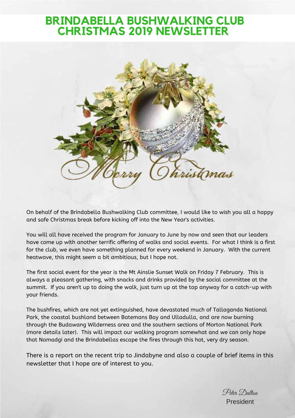 Christmas 2019 Newsletter