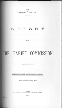 TARIFF Commissionr