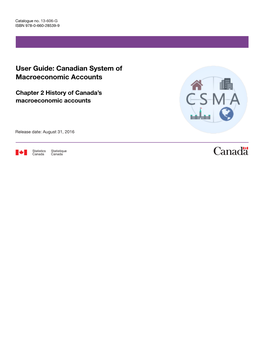 User Guide: Canadian System of Macroeconomic Accounts