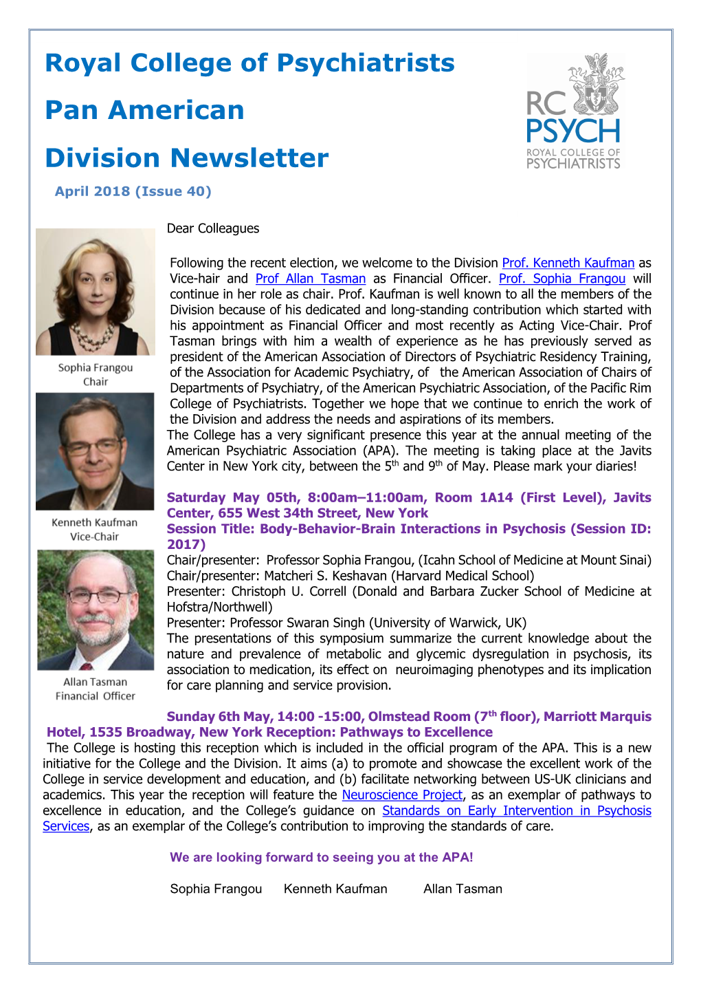 Pan American Division Newsletter