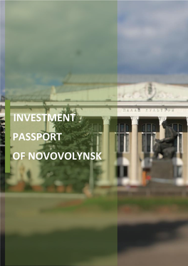 Investment Passport of Novovolynsk