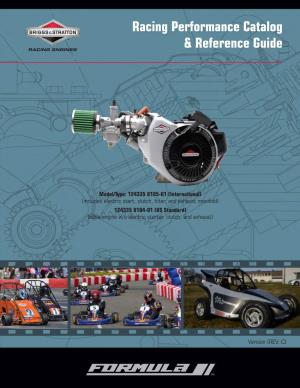 Racing Performance Catalog & Reference Guide