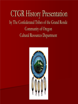 CTGR History Presentation Calapooia Watershed.Pdf