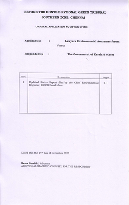 Applicant(S) : Laroyers Environmental Awareness Forum Versus