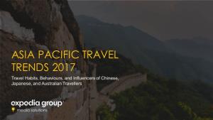 Asia Pacific Travel Trends 2017