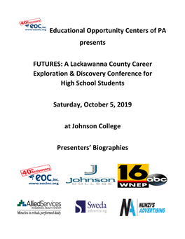 Educational Opportunity Centers of PA Presents FUTURES: A