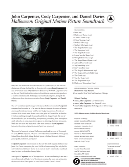 Halloween: Original Motion Picture Soundtrack