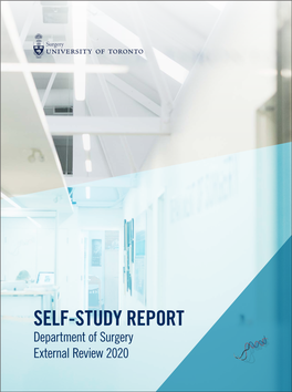 Self-Study Report, University of Toronto, Department of Surgery