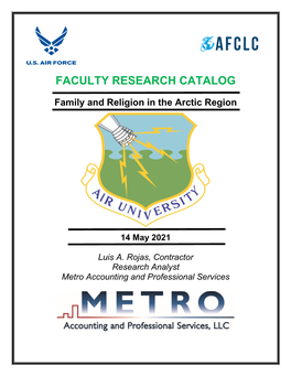 Faculty Research Catalog