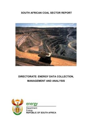 South African Coal Sector Report Directorate: Energy Data Collection