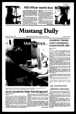Mustang Daily, November 5, 1982