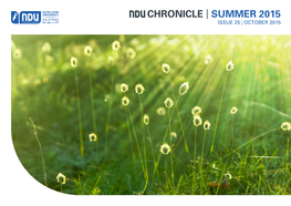 Chronicle | Summer 2015 Issue 25 | October 2015 Chronicle | Summer 2015