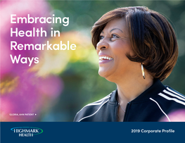 2019 Highmark Health Annual Report: Corporate Profile