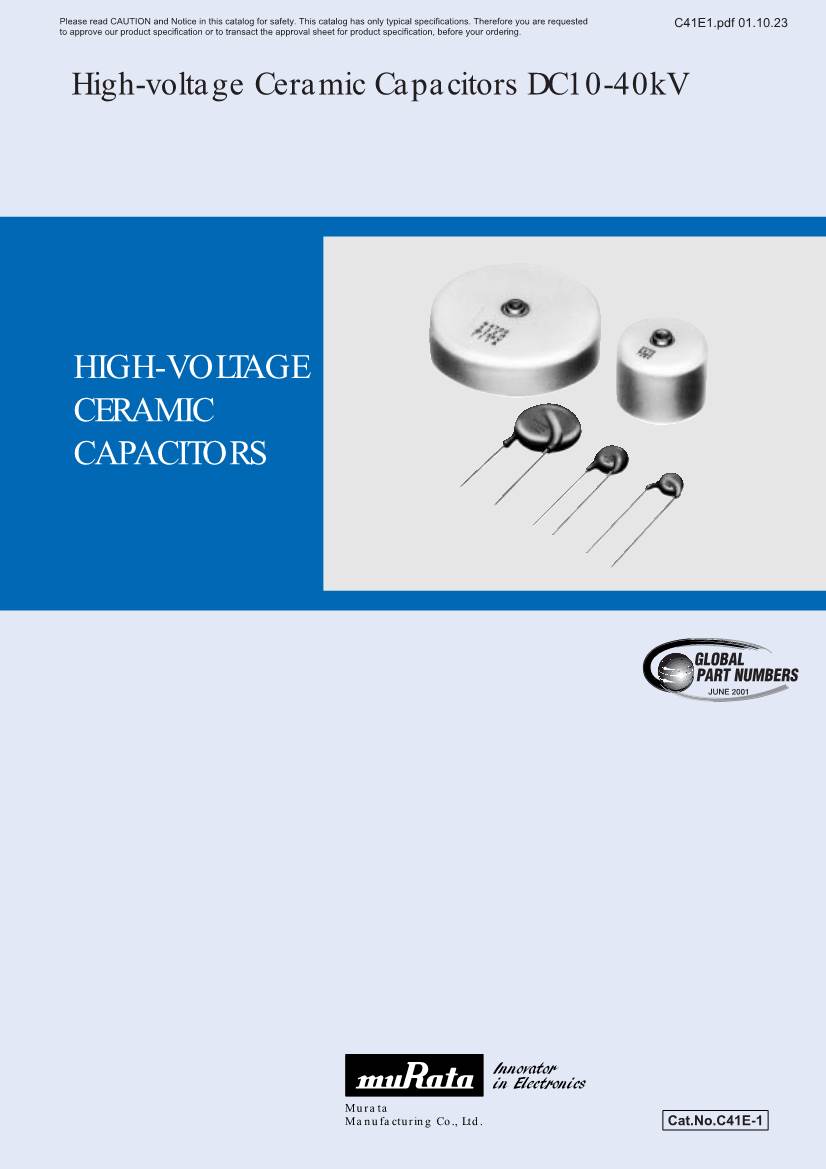 High Voltage Ceramic Capacitors DC10