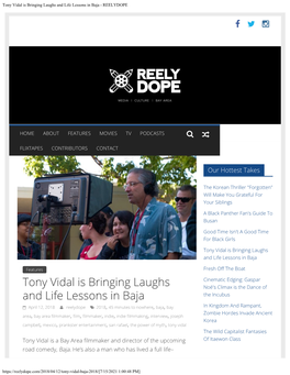 Tony Vidal Is Bringing Laughs and Life Lessons in Baja - REELYDOPE